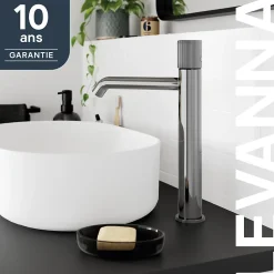 Mitigeur de lavabo XL, chrome, GoodHome Levanna