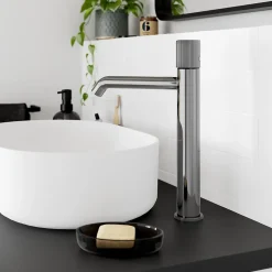 Mitigeur de lavabo XL, chrome, GoodHome Levanna