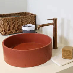 Mitigeur de lavabo XL H.27,6 cm, cuivre, Essebagno Lollipop