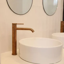 Mitigeur de lavabo XL H.27,6 cm, cuivre, Essebagno Lollipop