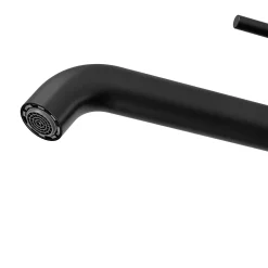 Mitigeur de lavabo XL H.25,6 cm, noir mat, GoodHome Owens