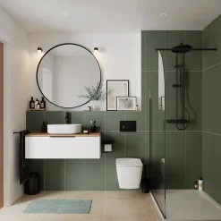 Mitigeur de lavabo XL, noir, GoodHome Levanna