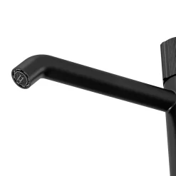 Mitigeur de lavabo XL, noir, GoodHome Levanna