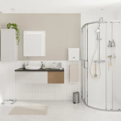 Mitigeur de lavabo XL, noir, GoodHome Levanna