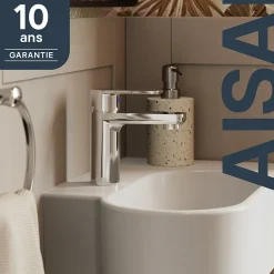 Mitigeur de lavabo/lave-mains M, chrome, NF, GoodHome Aisai
