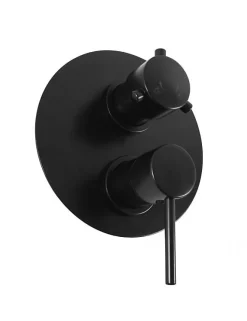 Mitigeur douche encastrable SEINA avec arrêt automatique en laiton noir