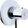 Mitigeur douche encastrable thermostatique en laiton chromé