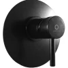 Mitigeur douche encastrable SEINA en laiton noir 15 cm