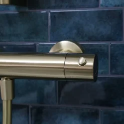 Mitigeur douche thermostatique Or brossé Essebagno Luisa