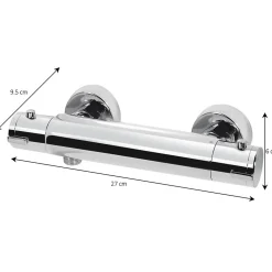 Mitigeur douche thermostatique, chrome, GoodHome Mayas
