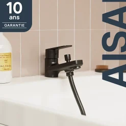 Mitigeur douche thermostatique, chrome, GoodHome Mayas