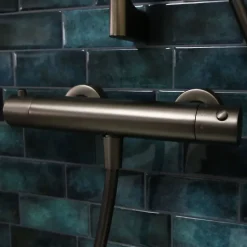 Mitigeur douche thermostatique gun métal Essebagno Luisa