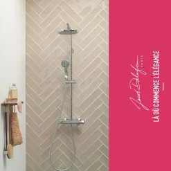 Mitigeur douche thermostatique JACOB DELAFON Simone chrome + nettoyant