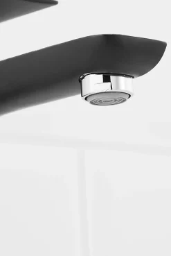 Mitigeur haut de lavabo noir GoodHome Wicie