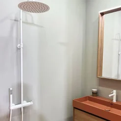 Mitigeur lavabo bas blanc Essebagno Luisa