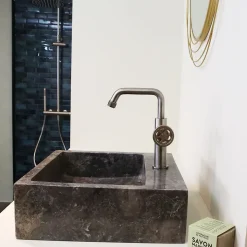 Mitigeur lavabo bas façon inox Essebagno Indus