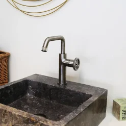 Mitigeur lavabo bas façon inox Essebagno Indus