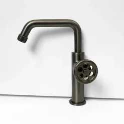 Mitigeur lavabo bas gris gun métal Essebagno Indus