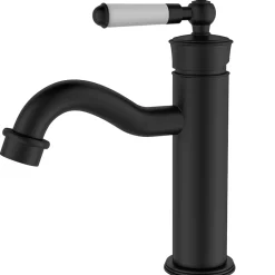 Mitigeur lavabo bas noir Essebagno Leeds
