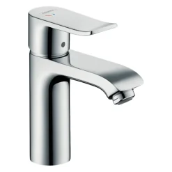 Mitigeur lavabo HANSGROHE Metris 110 CoolStart avec tirette et vidage chromé