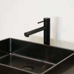 Mitigeur lavabo haut noir Essebagno Envol