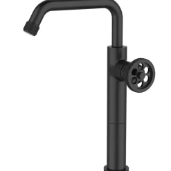 Mitigeur lavabo haut noir Essebagno Indus