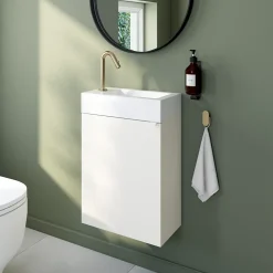 Mitigeur lave-mains eau froide H.13,2 cm, doré, Essebagno Lollipop