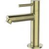 Mitigeur lave-mains or brossé eau froide Essebagno Deco