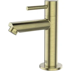 Mitigeur lave-mains or brossé eau froide Essebagno Deco
