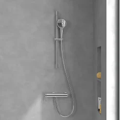 Mitigeur mécanique douche VILLEROY ET BOCH Dawn Chrome + Ensemble de douche VILLEROY ET BOCH Verve Showers 3 jets