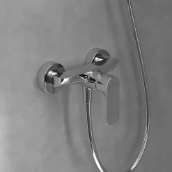 Mitigeur mécanique douche VILLEROY ET BOCH Architectura Chrome + Ensemble de douche VILLEROY ET BOCH Verve Showers 3 jets Chrome
