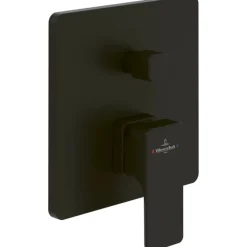 Mitigeur mécanique encastré avec inverseur VILLEROY ET BOCH Subway 3.0 Noir mat