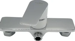 Mitigeur Mural Elegant Monocommande Blanc/chrome Salle De Bains Douche