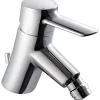 Mitigeur pour bidet à mousseur orientable SANINDUSA Torus chromé livré avec 2 flexibles et son vidage à tirette