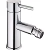 Mitigeur pour bidet mousseur orientable SANINDUSA Icone chromé livré avec fixation 2 flexibles