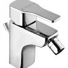 Mitigeur pour bidet mousseur orientable SANINDUSA Advance chromé système Écospot livré avec son vidage à tirette chromé