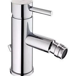 Mitigeur pour bidet mousseur orientable SANINDUSA Icone chromé livré avec fixation 2 flexibles et son vidage à tirette