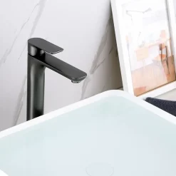 Mitigeur surélevé pour lavabo ou vasque 4025G - gun métal