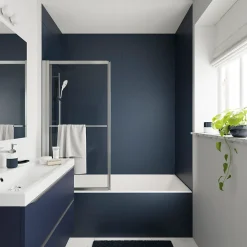Mitigeur thermostatique bain/douche chromé GoodHome Kolima
