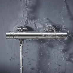Mitigeur thermostatique douche GROHE Grohtherm 800 chromé avec filtres intégrés