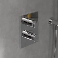 Mitigeur thermostatique encastré 2 voies VILLEROY ET BOCH Universal rectangle Chrome