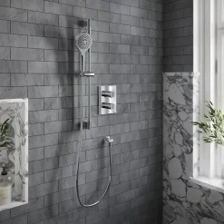 Mitigeur thermostatique encastré 2 voies VILLEROY ET BOCH Universal rectangle Chrome