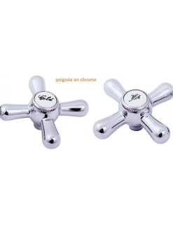 Mélangeur bidet MORAVA avec siphon en laiton chromé