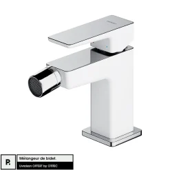 Mélangeur de bidet - Chrome Blanc - PARMA