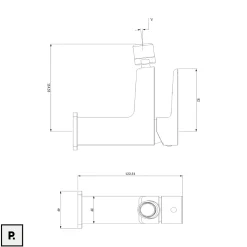Mélangeur de bidet - Chrome Blanc - PARMA