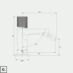 Mélangeur de bidet - CONTOUR - Chrome
