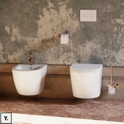 Mélangeur de bidet - Cuivre Brossé - Y