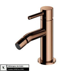 Mélangeur de bidet - Cuivre - Y