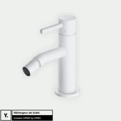Mélangeur de bidet - Y - Blanc Mat