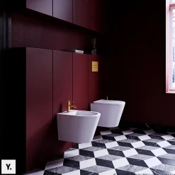 Mélangeur de bidet - Y - Blanc Mat